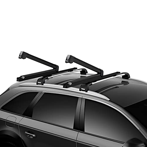 Rooftop Ski & Snowboard Rack - Slide-Out Design, Holds 6 Skis/4 Boards