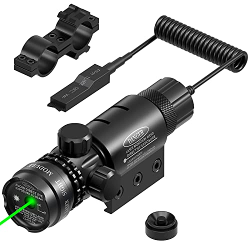 Tactical Green Laser Sight with Picatinny & Barrel Mount - Pressure Switch