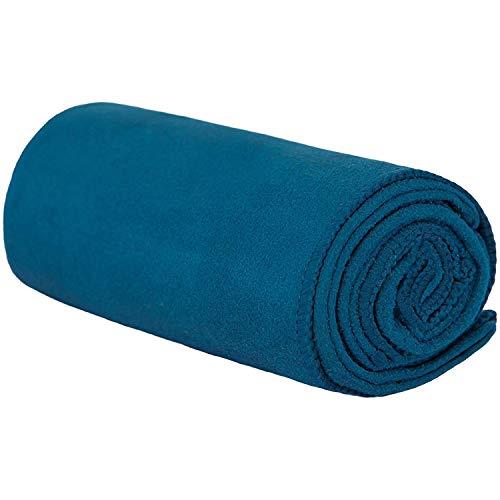 Non-Slip Hot Yoga Towel - Super-Absorbent Microfiber - Evening Blue 26.5" x 16"