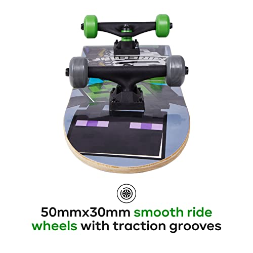 31-Inch Complete Skateboard with 9-Ply Maple Deck & ABEC 5 Bearings