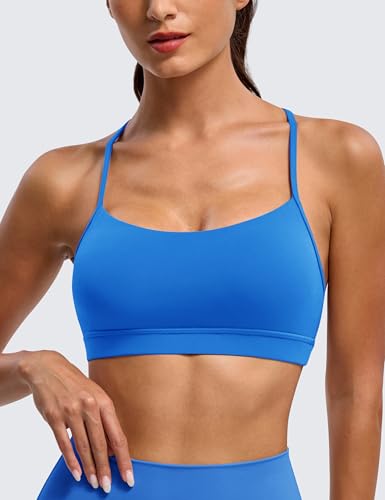 BAYDI Clouduxi Women's Padded Low Impact Sports Bra - Electric Blue, Small