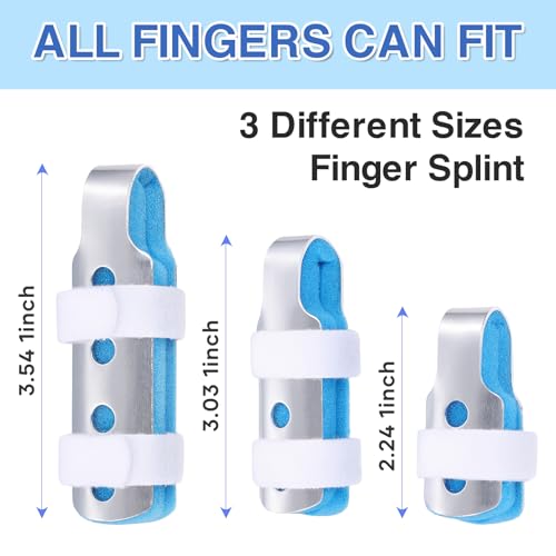 Finger Splints - 3pcs Joint Stabilizer with Mixed Sizes