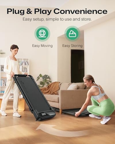 Smart Walking Pad Treadmill with 12% Incline & APP Control