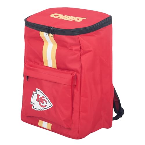 Kansas City Chiefs Cooler Backpack - Insulated Ice Chest for 36 Cans