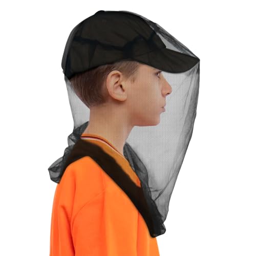 Kids Mosquito Head Net 2-Pack - Insect Protection for Ages 5-12