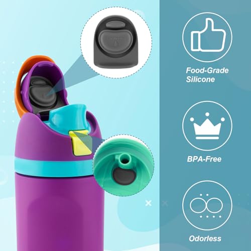 Silicone Replacement Stoppers & Seal Rings Set for Owala Bottles