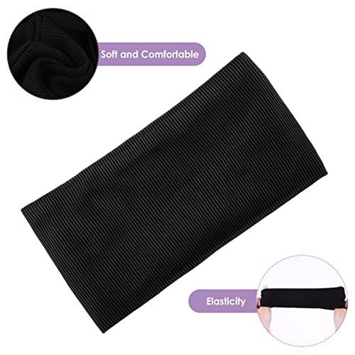 Athletic Sports Headbands for Kids - Sweat-Absorbing Running Gear - 2 Black