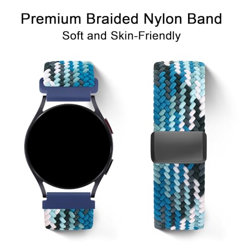 20mm Soft Nylon Replacement Watch Band - Ocean Blue