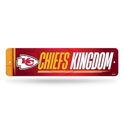 NFL Football Metal Street Sign - 4" x 15" Home Décor