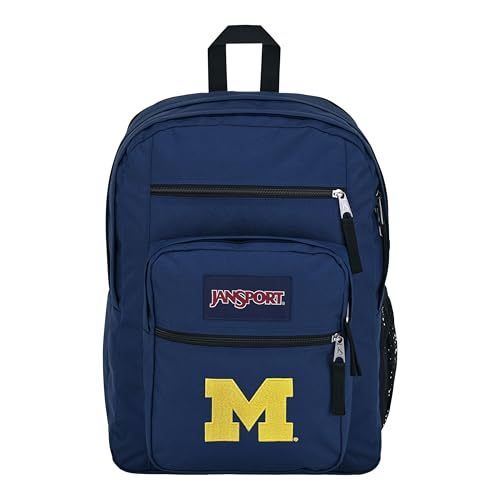 Michigan Wolverines Backpack with Padded 15-Inch Laptop Sleeve - Navy