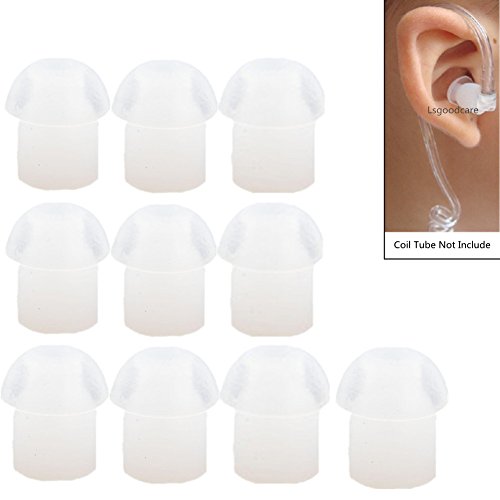 Replacement Mushroom Earbuds - Soft Silicone Tips, Pack of 10