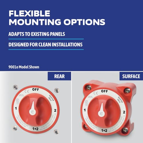 Blue Sea Systems e-Series On/Off Battery Switch 350A - Marine Electrical Control
