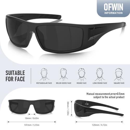 Polarized Sports Sunglasses with UV400 Protection for Outdoor Activities