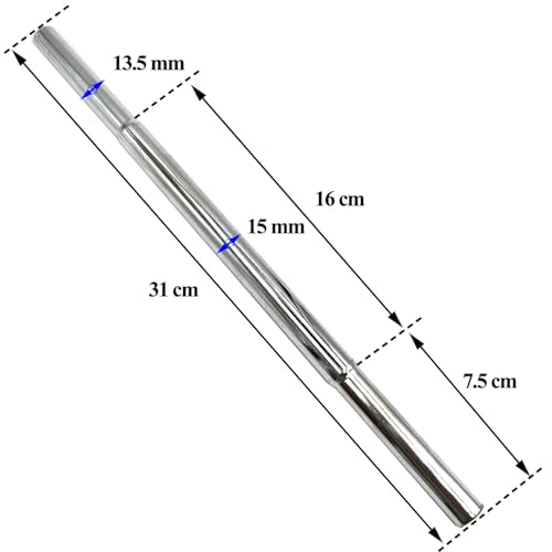 0.58 Inch Golf Shaft Extension - 1 Piece Metal Repair Tool