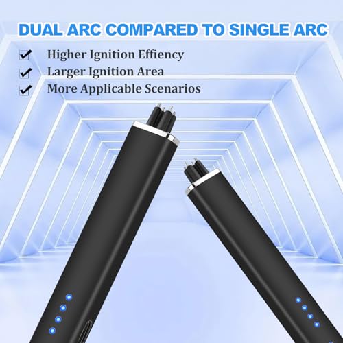 Rechargeable Electric Candle Lighter - Windproof Black