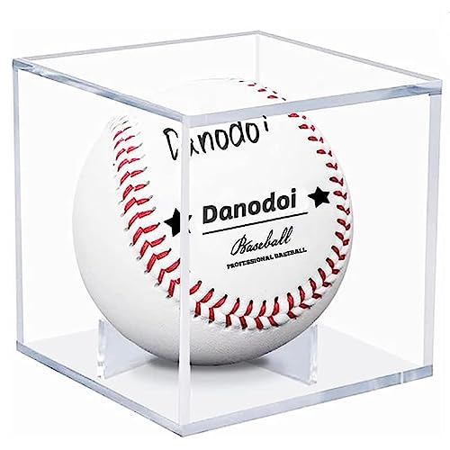 UV Protected Acrylic Baseball Display Cube - 3.15 Inch Clear Case - 1 Pack