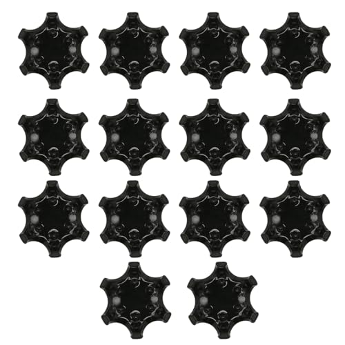 Golf Shoe Cleats - 14pcs Universal Soft Spikes - Black/Gray