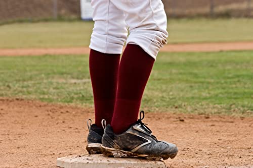 Over-the-Calf Performance Baseball Socks - 2 Pair - Royal Blue, XS-Large