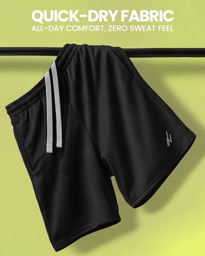 Men's Breathable Mesh Athletic Shorts - Quick Dry Running & Gym Wear