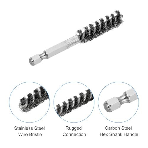 Golf Club Head Hosel Brush Cleaning Tool - Silver 0.43 Inch