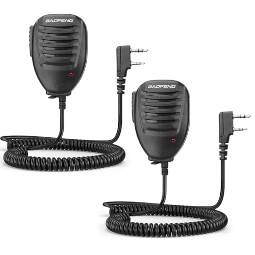 Ham Radio Speaker Mic for BAOFENG UV-5R, 2-Pack Handheld Accessories