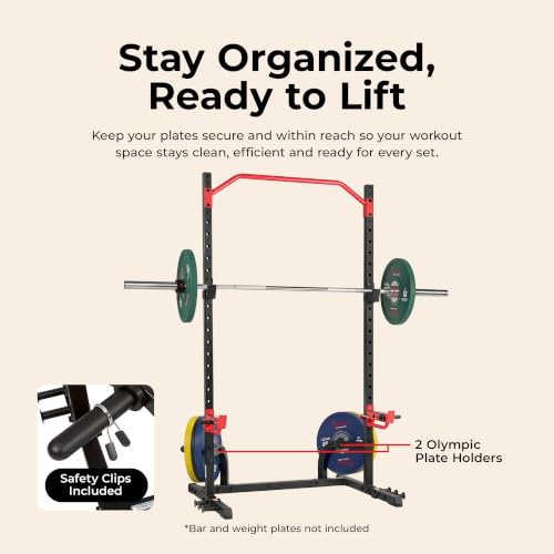 Full-Size Power Rack for Home Strength Training - Heavy-Duty