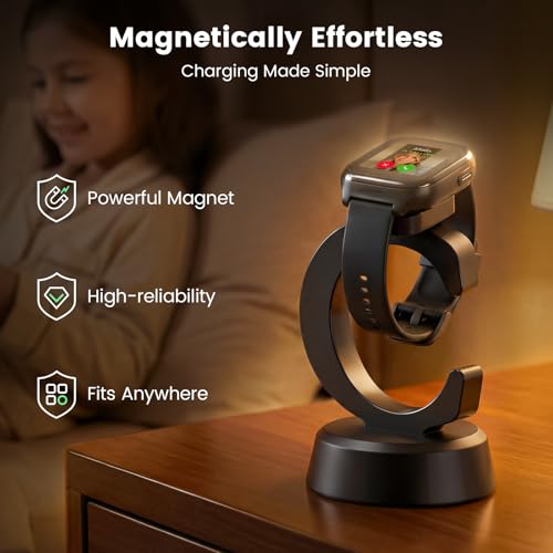 Cosmo JrTrack 5/4/3 Smart Watch Charger Stand - Magnetic Dock & Secure Base
