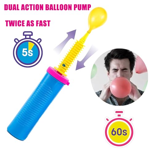 Dual Action Handheld Balloon Pump - Efficient Air Inflator - Style 1