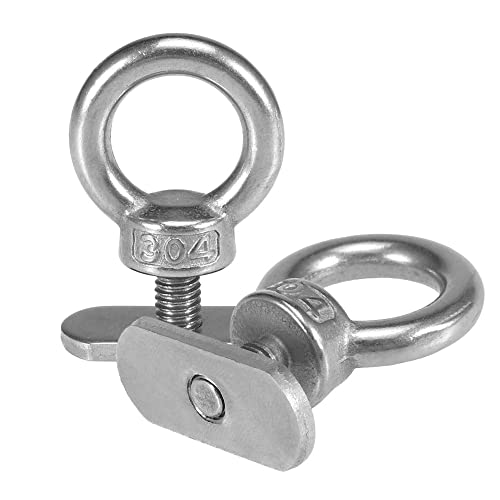 Stainless Steel Kayak Tie Down Eyelets - 2 Pack Mount Kit