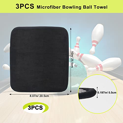 Bowling Ball Cleaner Towel - Microfiber Shammy Pad 10x8 in