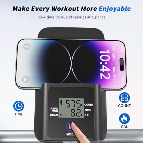 Full Body Low-Impact Cardio Trainer – Adjustable Grips & Knee Support | Basic Model+LCD