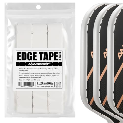 Pickleball Paddle Protection Tape - 26mm White Edge Guard