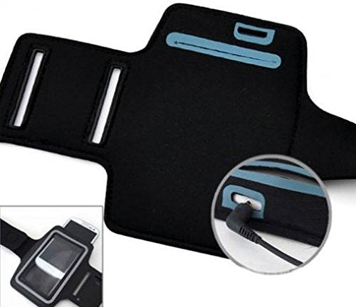 White Sports Armband for iPod Touch 7 - Adjustable Gym Case