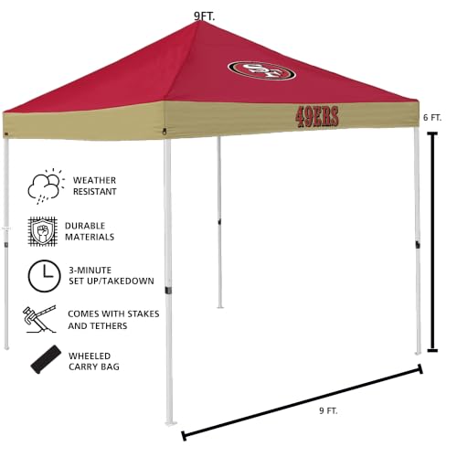 NFL Unisex Economy Canopy - San Francisco 49ers Team Color