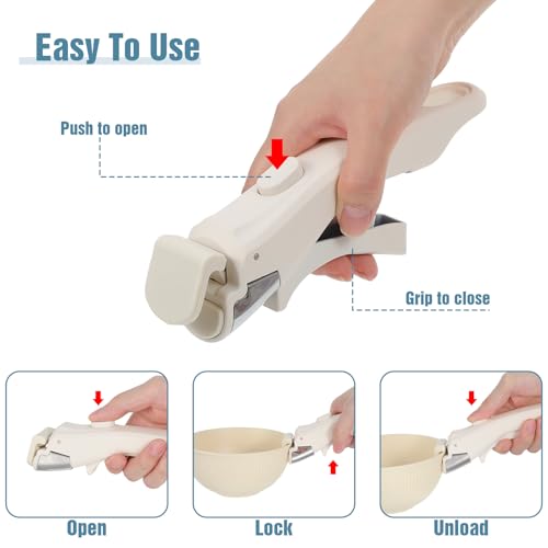 PercyEffie 2-Pack Heat-Resistant Detachable Pot & Pan Handles with Ergonomic Grip