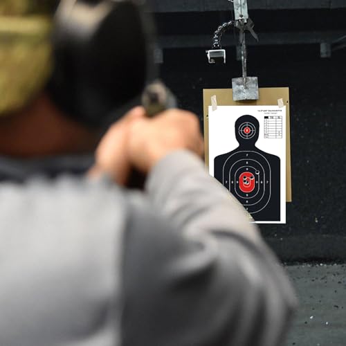 10-Pack Human Silhouette Paper Shooting Targets, 14 x 22 Inch Range Targets