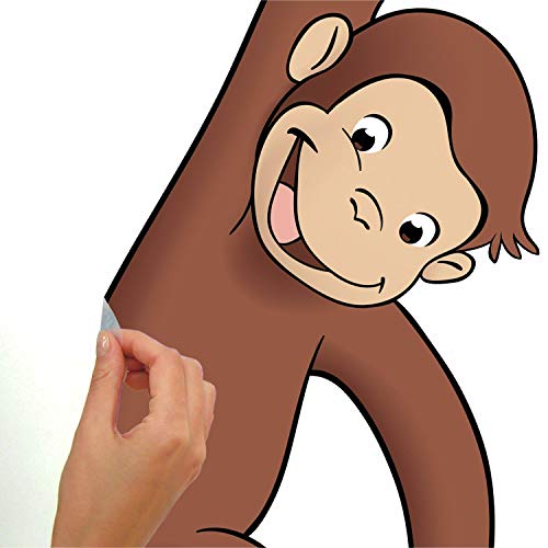 Curious George Giant Wall Decal - Peel and Stick, 19x41 Inches