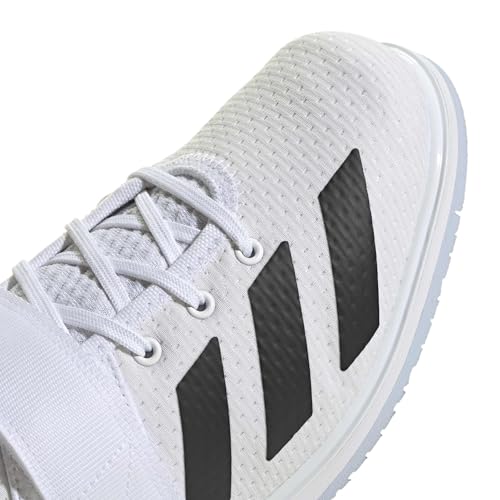 Powerlift 5 Weightlifting Shoes - Unisex Adult, Size 13 Women/12 Men - White/Black/Crystal Sky