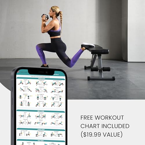 Adjustable 5-in-1 Weight Bench for Home Gym - Foldable & Compact