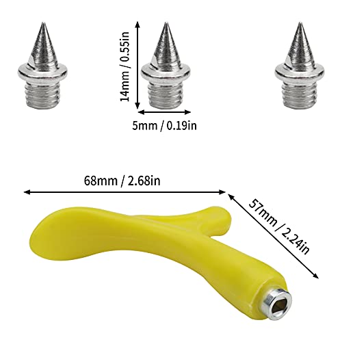 1/4 Inch Track Spikes - Stainless Steel Replacement Spikes (48pcs)