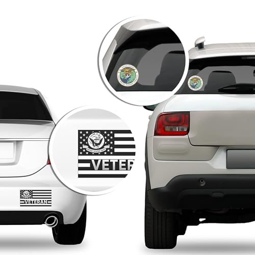 US Navy Logo Stickers - 4-Pack 1.5 Inch Vinyl Decals