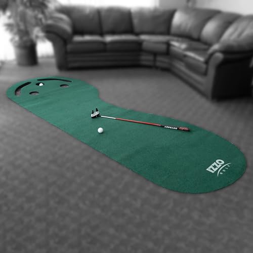 Izzo 3' x 9' Indoor Golf Putting Mat with 3 Holes & Targets