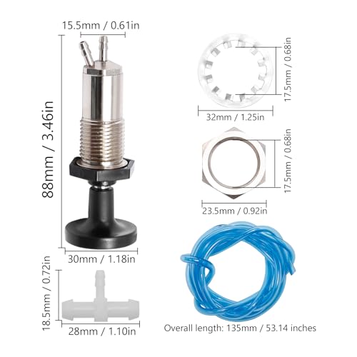 Fuel Primer Plunger Pump Kit with 3' Fuel Line - Fits Jet-Skis & Snowmobiles