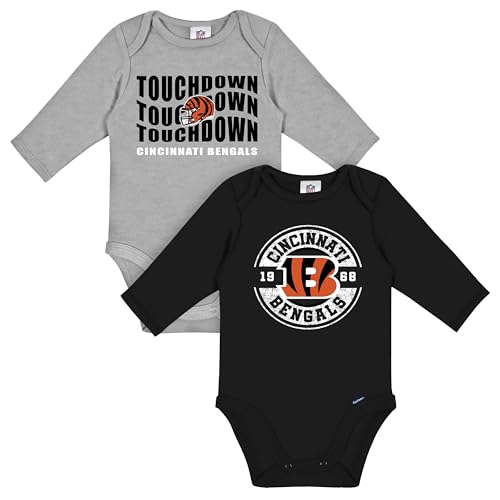 NFL Baby Boys' 2-Pack Long Sleeve Bodysuits - Team Pride