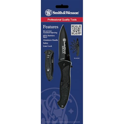Smith & Wesson Benji 2.5in Folding Keychain Knife with Box - High Carbon Steel Blade