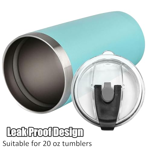20oz Tumbler Flip Lid - 2 Pack Black Leak-Proof Replacement Cover