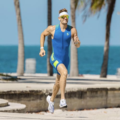 Men's Elite Sleeveless Triathlon Trisuit