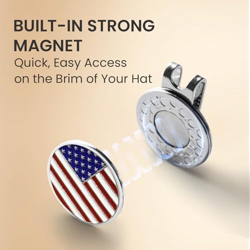 Amy Sport Silver Magnet Golf Ball Marker Hat Clip 20 Pack - Bulk Golf Accessories