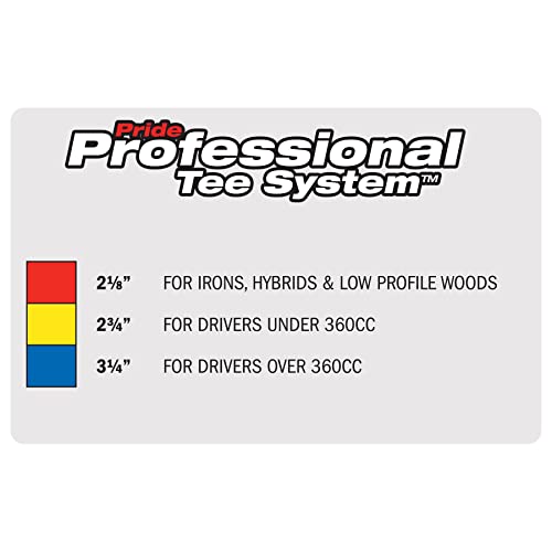Step Golf Tees - 2-3/4 Inch - 50 Count Wood Tees for Consistent Height