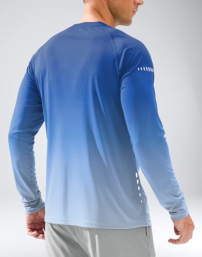 Men's UPF 50+ Long Sleeve Rash Guard - Lightweight, Quick-Dry Shirt